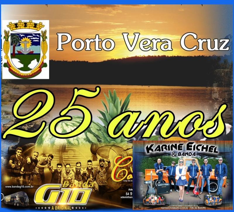 Março: Mês de Aniversário de 25 anos de Porto Vera Cruz!